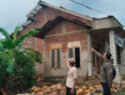 Angin Kencang Terjang Pekon Sidomulyo, 21 Rumah Warga Rusak
