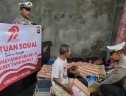 Sambut Hari Bhayangkara ke-79, Satlantas Polres Tanggamus Gelar Bakti Sosial di Gisting