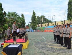 Kapolres Tanggamus Pimpin Sertijab Kabag SDM, Kasat Lantas, Kapolsek Kota Agung, dan Sumberejo