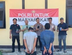 Polsek Wonosobo Tangkap Dua Pelaku Pencurian 4 HP Milik Mahasiswa KKN di Tanggamus