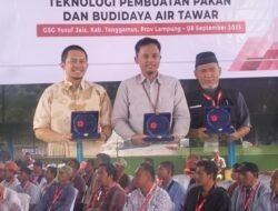 BRIN Gelar Penyuluhan Pembuatan Pakan dan Budidaya Ikan Air Tawar di Tanggamus