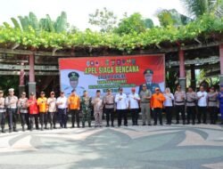Polres Tanggamus Gelar Apel Siaga dan Simulasi Tanggap Bencana Hidrometeorologi