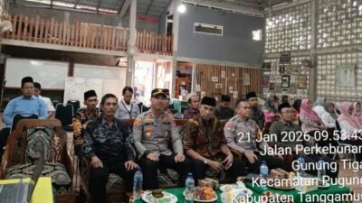 Kapolsek Pugung Hadiri Rapat Evaluasi Bulanan SPPG Babakan Tahun 2026